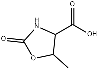 4-Oxazolidinecarboxylicacid, 5-methyl-2-oxo- Structure