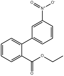 ETHYL 3-NITRO-[1,1-BIPHENYL]-2-CARBOXYLATE Structure