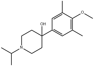 1-ISOPROPYL-4-(4-METHOXY-3,5-DIMETHYLPHENYL)PIPERIDIN-4-OL 구조식 이미지