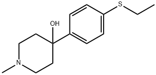 4-(4-(ETHYLTHIO)PHENYL)-1-METHYLPIPERIDIN-4-OL Structure