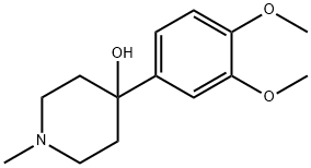 4-(3,4-DIMETHOXYPHENYL)-1-METHYLPIPERIDIN-4-OL 구조식 이미지