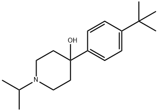 4-(4-(TERT-BUTYL)PHENYL)-1-ISOPROPYLPIPERIDIN-4-OL Structure