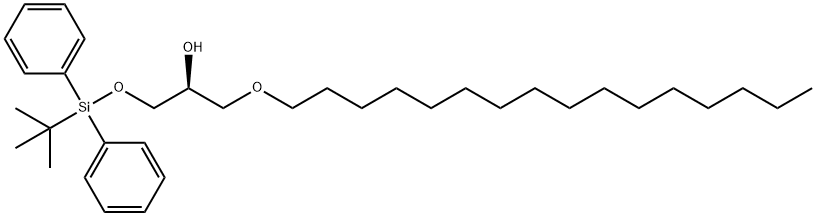 3-O-hexadecyl-1-O-(tert-butyldiphenylsilyl)-sn-glycerol Structure