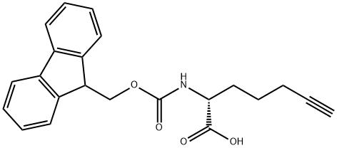 6-Heptynoic acid, 2-[[(9H-fluoren-9-
ylmethoxy)carbonyl]amino]-, (2R)- Structure