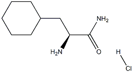 (2S)-2-amino-3-cyclohexylpropanamide:hydrochloride Structure
