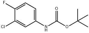 Carbamic acid, (3-chloro-4-fluorophenyl)-, 1,1-dimethylethyl ester Structure