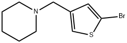 1-(5-bromothiophen-3-ylmethyl)piperidine 구조식 이미지