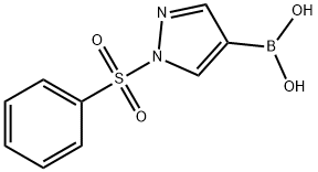1-(PHENYLSULFONYL)-1H-PYRAZOL-4-YLBORONIC ACID Structure