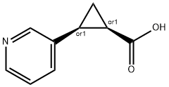 cis-2-Pyridin-3-yl-cyclopropanecarboxylic acid Structure