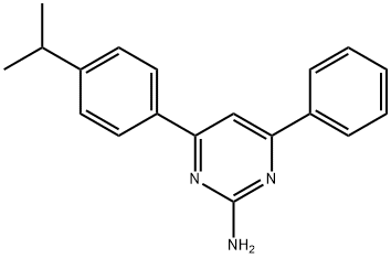 4-phenyl-6-[4-(propan-2-yl)phenyl]pyrimidin-2-amine Structure