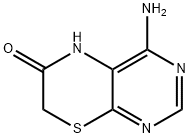 4-Amino-5H-pyrimido[4,5-b][1,4]thiazin-6-one 구조식 이미지