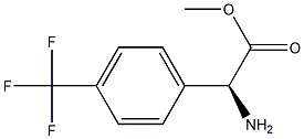 METHYL(2S)-2-AMINO-2-[4-(TRIFLUOROMETHYL)PHENYL]ACETATE Structure