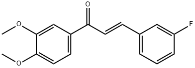 (2E)-1-(3,4-dimethoxyphenyl)-3-(3-fluorophenyl)prop-2-en-1-one Structure