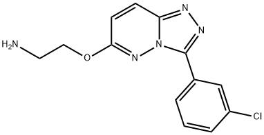 (2-{[3-(3-chlorophenyl)[1,2,4]triazolo[4,3-b]pyridazin-6-yl]oxy}ethyl)amine 구조식 이미지