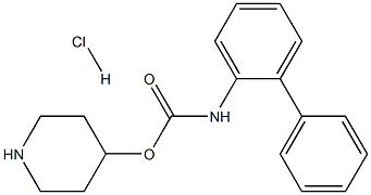 piperidin-4-yl [1,1'-biphenyl]-2-ylcarbamate Hydrochloride 구조식 이미지