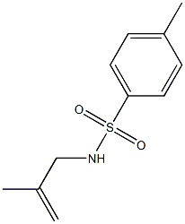 Benzenesulfonamide, 4-methyl-N-(2-methyl-2-propenyl)- 구조식 이미지