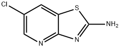 6-CHLOROTHIAZOLO[4,5-B]PYRIDIN-2-AMINE 구조식 이미지