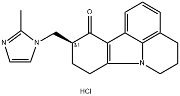 (S)-10-((2-methyl-1H-imidazol-1-yl)methyl)-5,6,9,10-tetrahydro-4H-pyrido[3,2,1-jk]carbazol-11(8H)-one hydrochloride Structure