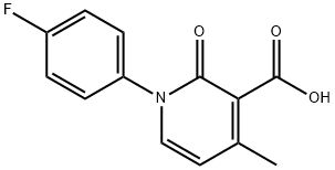 1-(4-FLUOROPHENYL)-4-METHYL-2-OXO-1,2-DIHYDROPYRIDINE-3-CARBOXYLIC ACID Structure