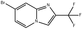 7-bromo-2-(trifluoromethyl)imidazo[1,2-a]pyridine 구조식 이미지