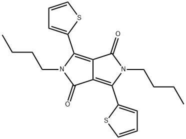 Pyrrolo[3,4-c]pyrrole-1,4-dione, 2,5-dibutyl-2,5-dihydro-3,6-di-2-thienyl- Structure