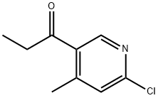 1-(6-Chloro-4-methyl-pyridin-3-yl)-propan-1-one Structure