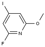 2-fluoro-4-iodo-6-methoxypyridine Structure
