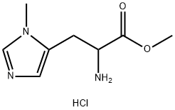 Methyl 2-Amino-3-(1-Methyl-1H-Imidazol-5-Yl)Propanoate Hydrochloride 구조식 이미지