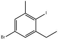 5-bromo-1-ethyl-2-iodo-3-methylbenzene Structure