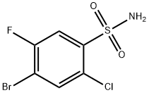 4-BROMO-2-CHLORO-5-FLUOROBENZENESULFONAMIDE 구조식 이미지