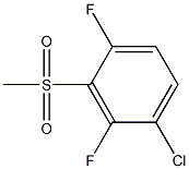 1-chloro-2,4-difluoro-3-methylsulfonylbenzene Structure