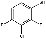 3-Chloro-2,4-difluorothiophenol 구조식 이미지