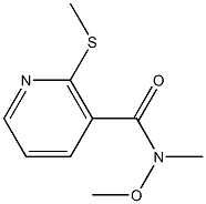 N-methoxy-N-methyl-2-(methylthio)nicotinamide 구조식 이미지
