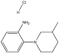 2-(3-methylpiperidin-1-yl)aniline:hydrochloride Structure