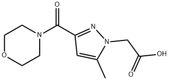 [5-Methyl-3-(morpholine-4-carbonyl)-pyrazol-1-yl]-acetic acid 구조식 이미지