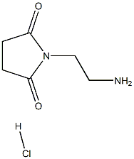 1-(2-aminoethyl)-2,5-pyrrolidinedione hydrochloride 구조식 이미지