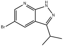 5-bromo-3-isopropyl-1H-pyrazolo[3,4-b]pyridine Structure