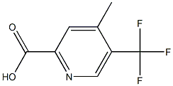 2-Pyridinecarboxylic acid, 4-methyl-5-(trifluoromethyl)- Structure