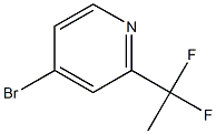 4-Bromo-2-(1,1-difluoroethyl)pyridine Structure