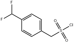 [4-(DIFLUOROMETHYL)PHENYL]METHANESULFONYL CHLORIDE Structure