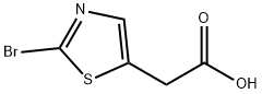 2-(2-Bromothiazol-5-yl)acetic acid 구조식 이미지