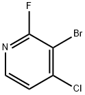 4-bromo-3-chloro-2-fluoropyridine Structure