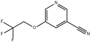 5-(2,2,2-Trifluoro-ethoxy)-nicotinonitrile 구조식 이미지