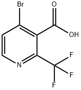 4-Bromo-2-trifluoromethyl-nicotinic acid Structure