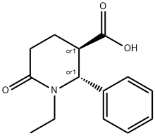 (2R,3R)-1-ethyl-6-oxo-2-phenylpiperidine-3-carboxylic acid Structure