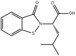 (2S)-4-methyl-2-(3-oxo-1,2-benzisothiazol-2(3H)-yl)pentanoic acid Structure