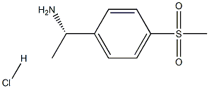 (S)-1-(4-(Methylsulfonyl)phenyl)ethanamine hydrochloride 구조식 이미지