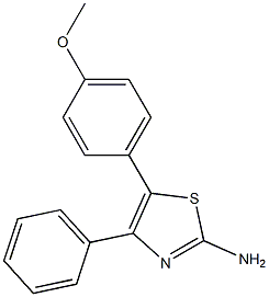 5-(4-methoxyphenyl)-4-phenyl-1,3-thiazol-2-amine 구조식 이미지