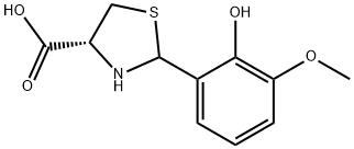 (4R)-2-(2-hydroxy-3-methoxyphenyl)-1,3-thiazolidine-4-carboxylic acid Structure