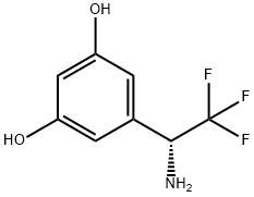 5-((1R)-1-AMINO-2,2,2-TRIFLUOROETHYL)BENZENE-1,3-DIOL Structure